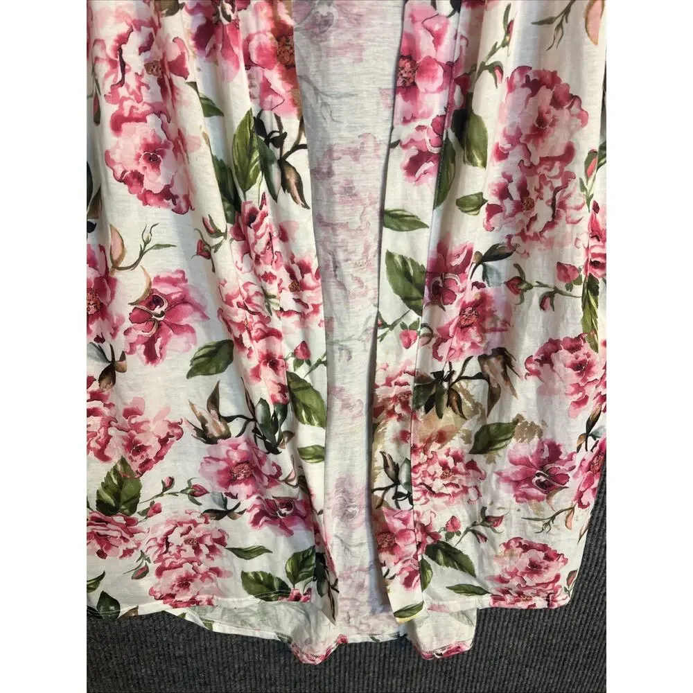 Show Me Your Mumu Womens Kimono Open Front Top One Size Floral Cover Up Boho